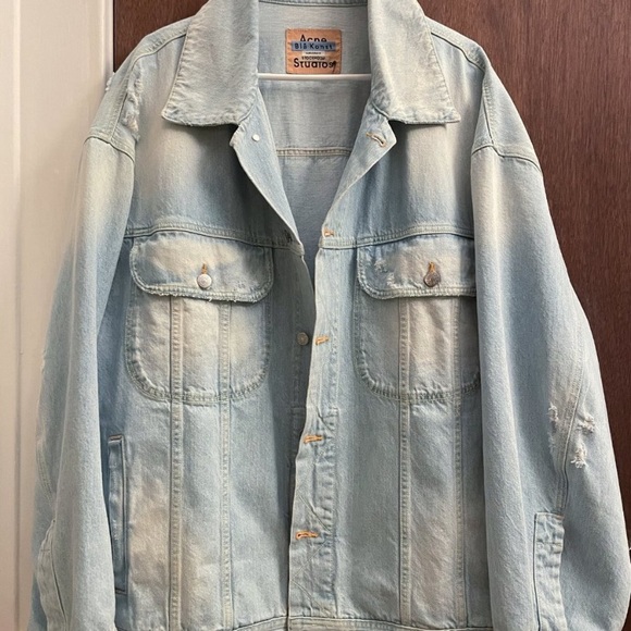 *RESERVED FOR TRADE* Acne Studios Blue Bla Konst Denim Oversized Jacket - Picture 5 of 6